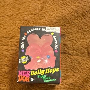 Nee Doh Jelly Hops Scented Bunny Toy pink
